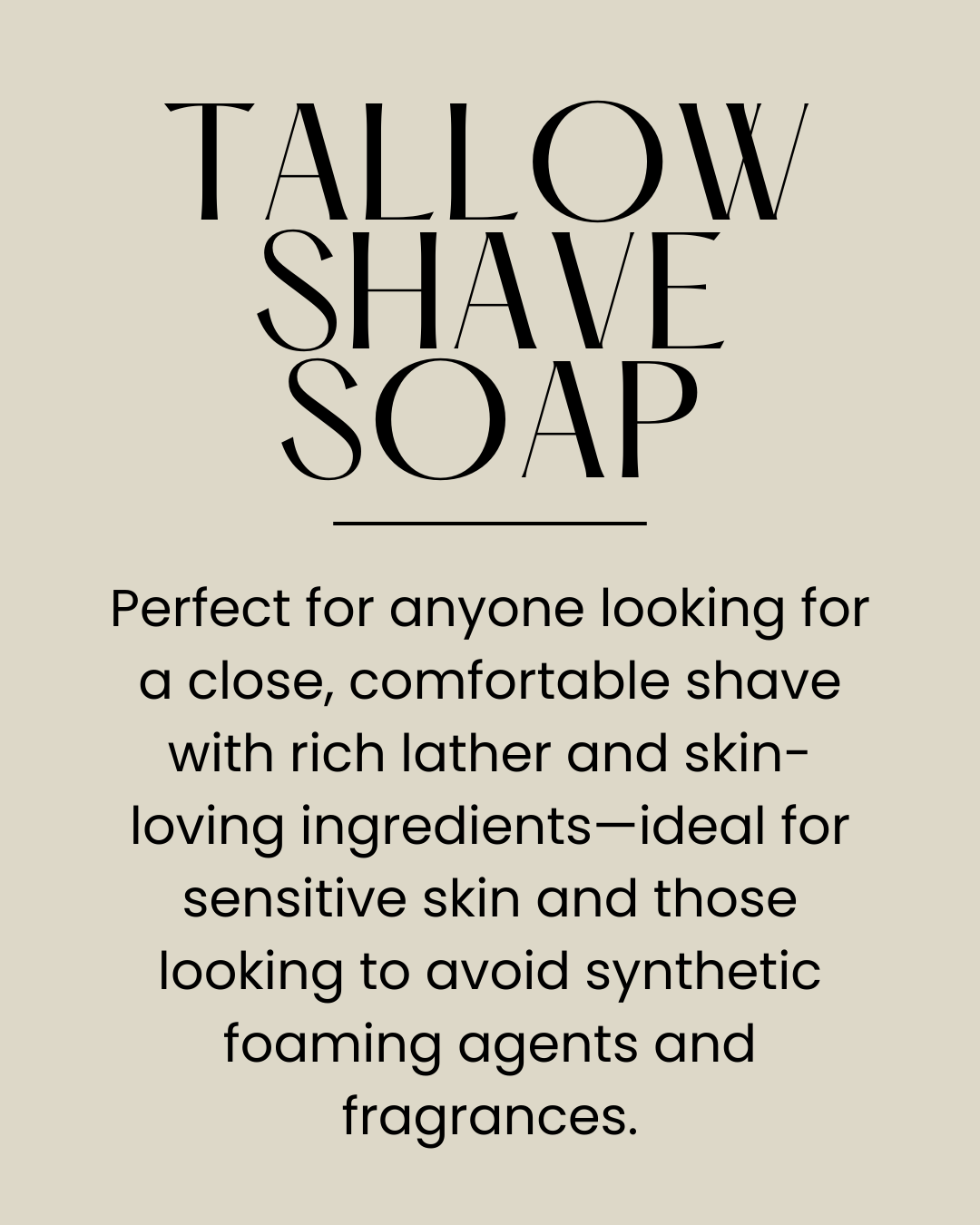 Tallow Shaving Soap